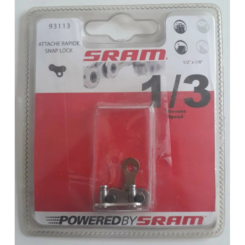 Attache Rapide De Chaine Vélo 1 à 3 Vitesses Sram 3 Attache Rapide De Chaine Vélo 1 à 3 Vitesses Sram